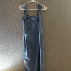 Abercrombie & Fitch Blue Denim Overall Dress
